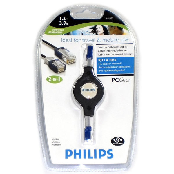 Imagen de Cable retráctil Ethernet PHILIPS