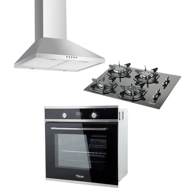 Imagen de Horno Eléctrico Empotrar Tem + Anafe Supergas + Campana