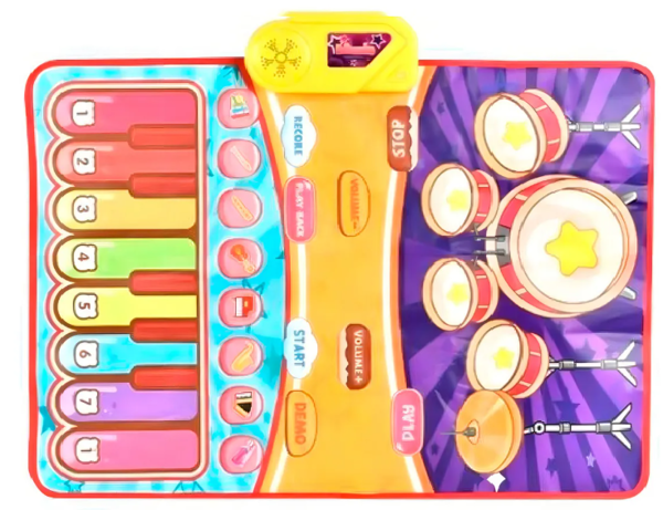 Imagen de Alfombra Musical Infantil Interactiva Aprendizaje 2 En 1