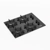 Imagen de Horno Empotrar Tem + Anafe Vidrio 4H + Campana 60 cm