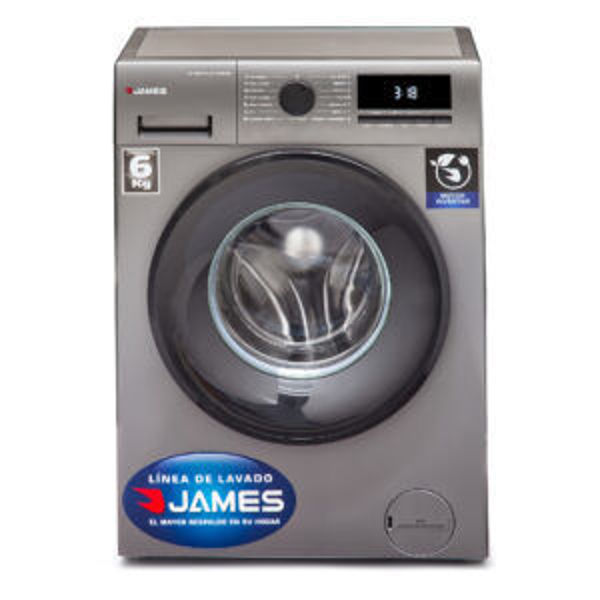 Imagen de Lavarropas JAMES 6 KG  Inverter titanium