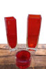 Imagen de Set Floreros y Centro Cristal Cá d'Oro Seguso Rojo Rubí