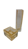 Imagen de Juego x2 Florero Y Cuenco Cristal Cá d'Oro Seguso Ámbar – Cristal Artístico