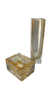 Imagen de Juego x2 Florero Y Cuenco Cristal Cá d'Oro Seguso Ámbar – Cristal Artístico