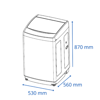 Imagen de Lavarropas James 6 KG 800 RPM  - WMTJ680